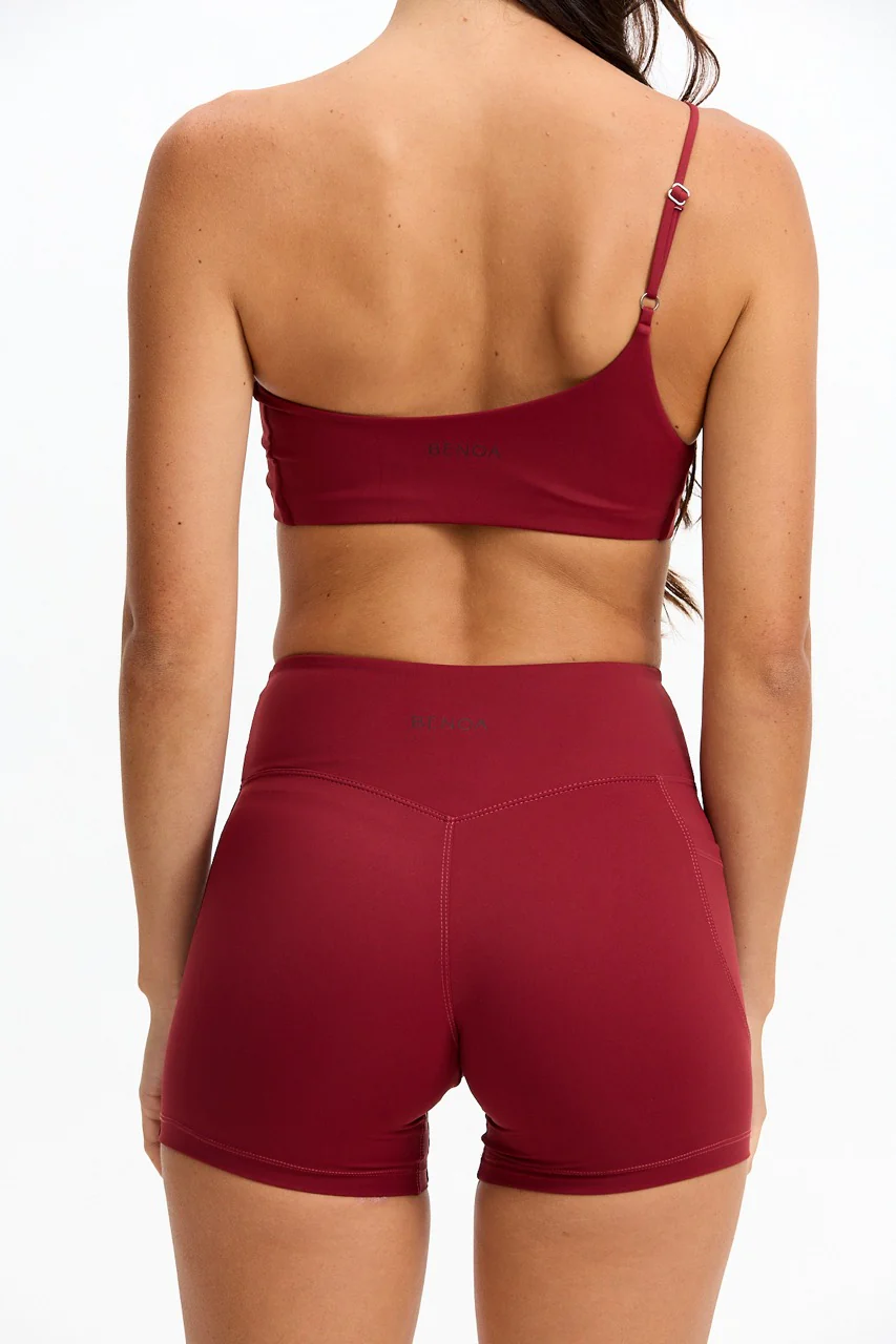 4" Biker Short - Cherry - Image 5