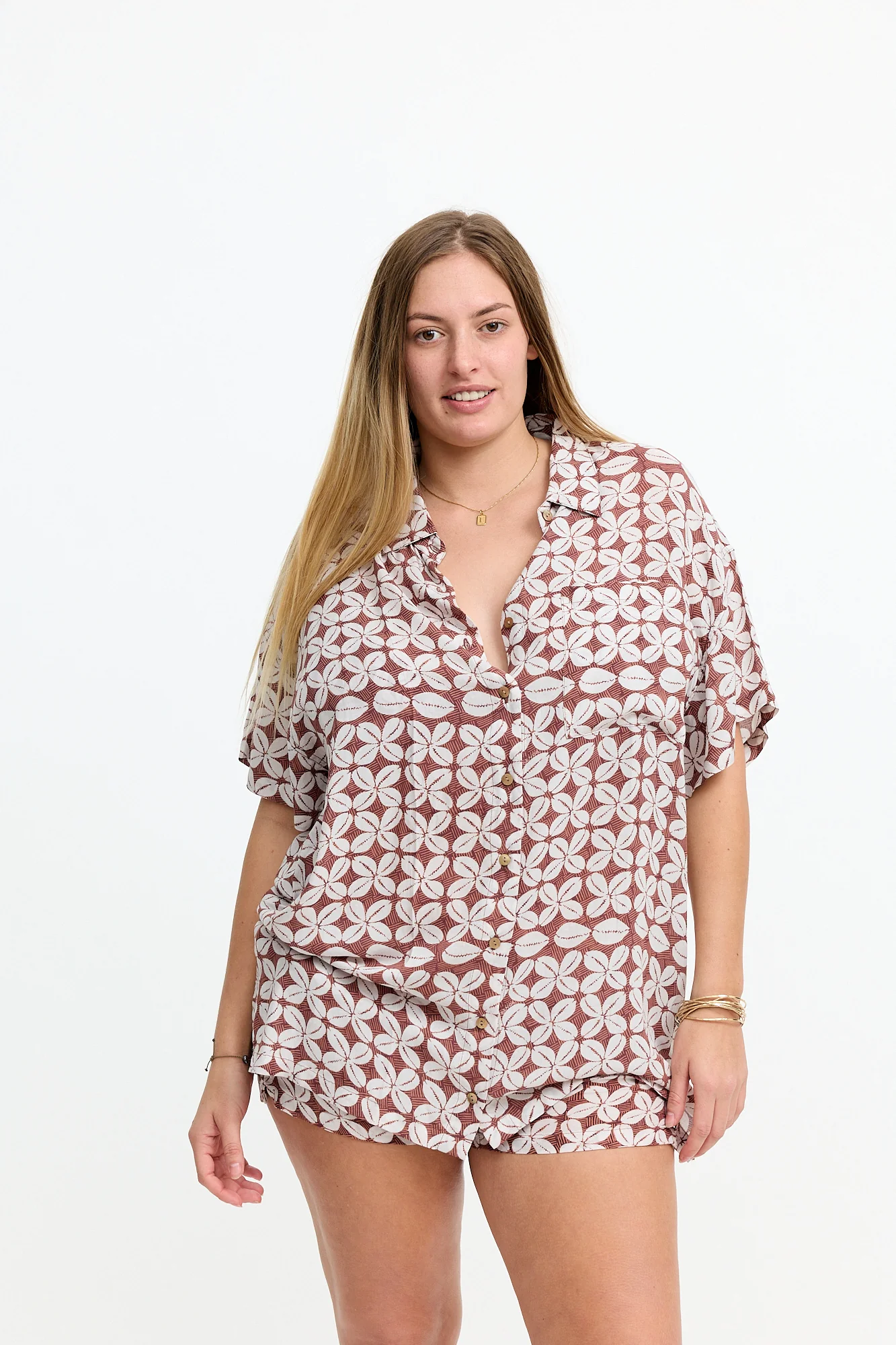 Aloha Shirt Dress - Cowrie Basket - Image 3