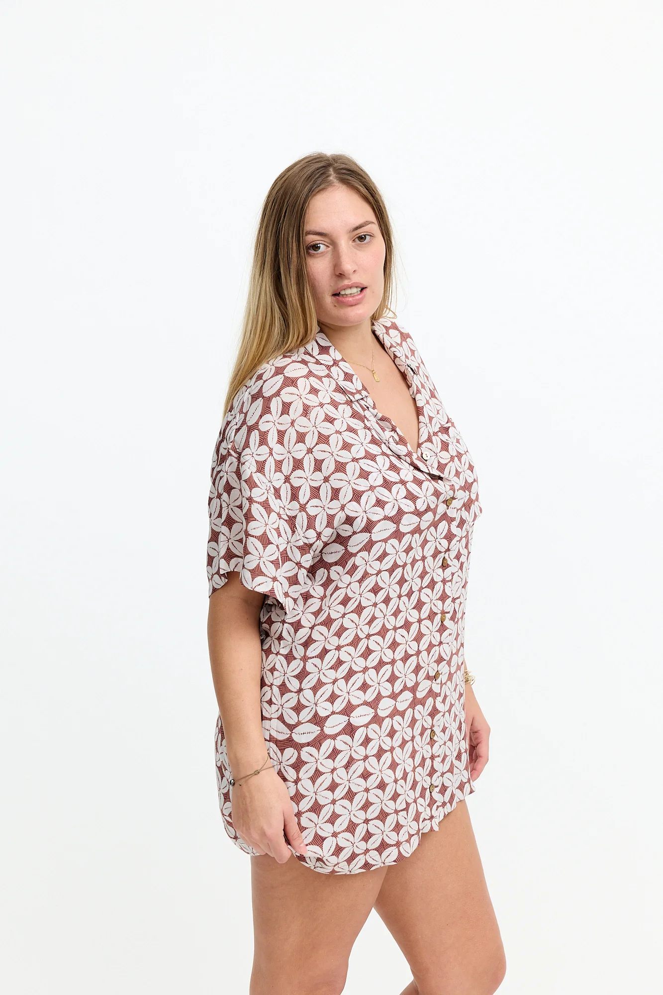 Aloha Shirt Dress - Cowrie Basket - Image 5