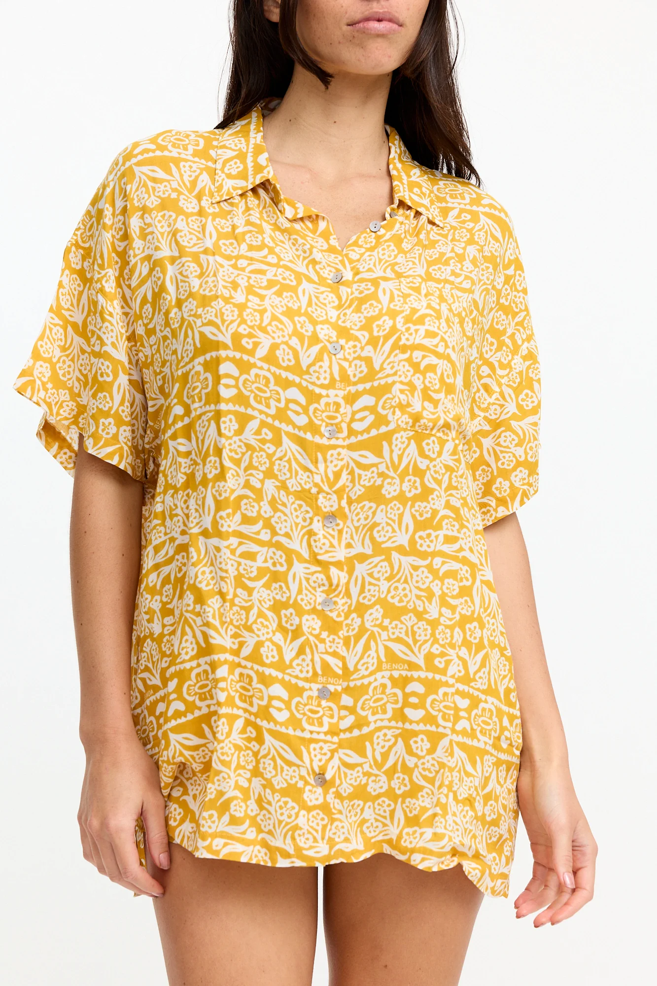 Aloha Shirt Dress - Goldie - Image 4