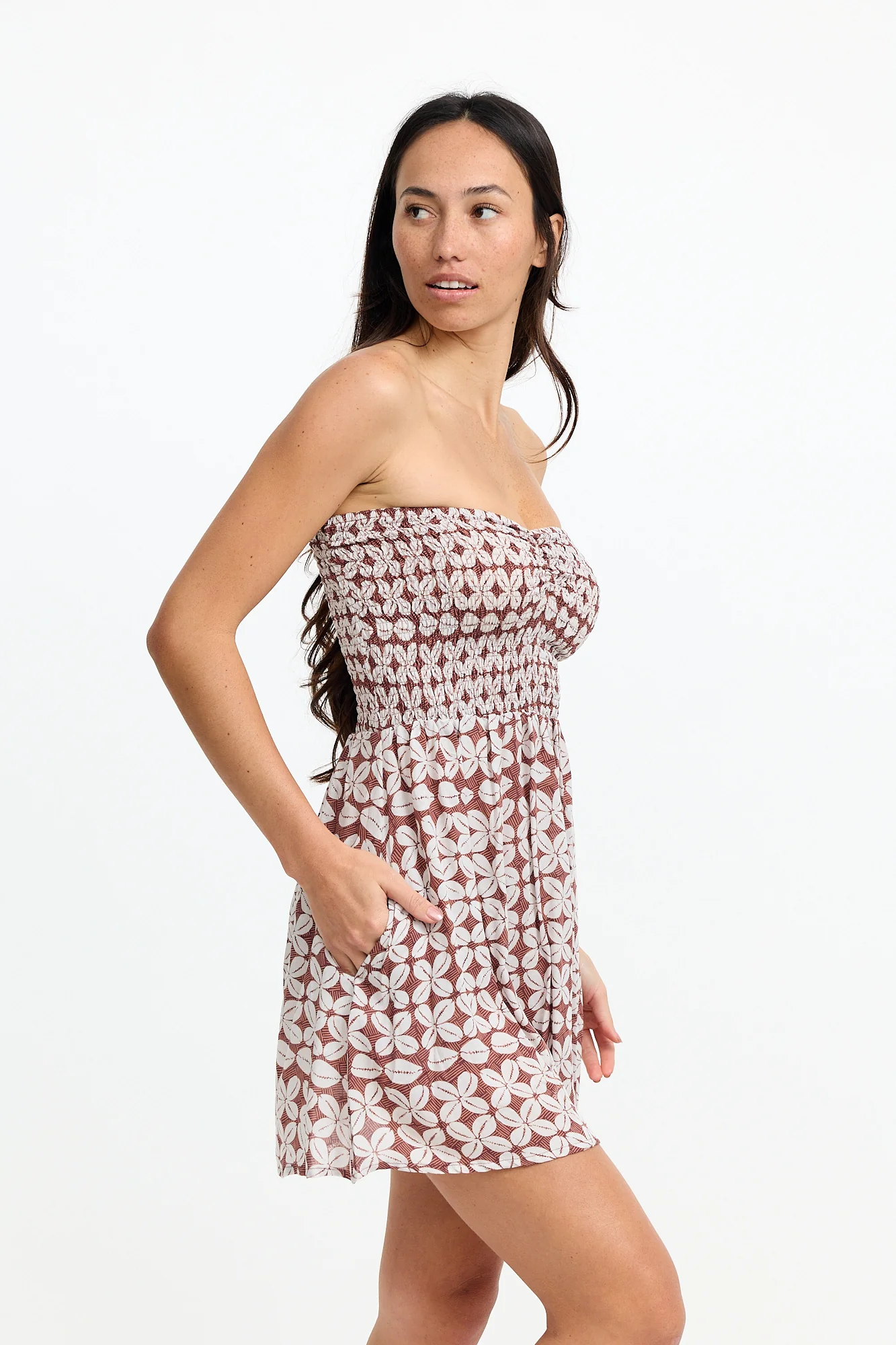 Caitie Mini Dress 2.0 - Cowrie Basket - Image 3