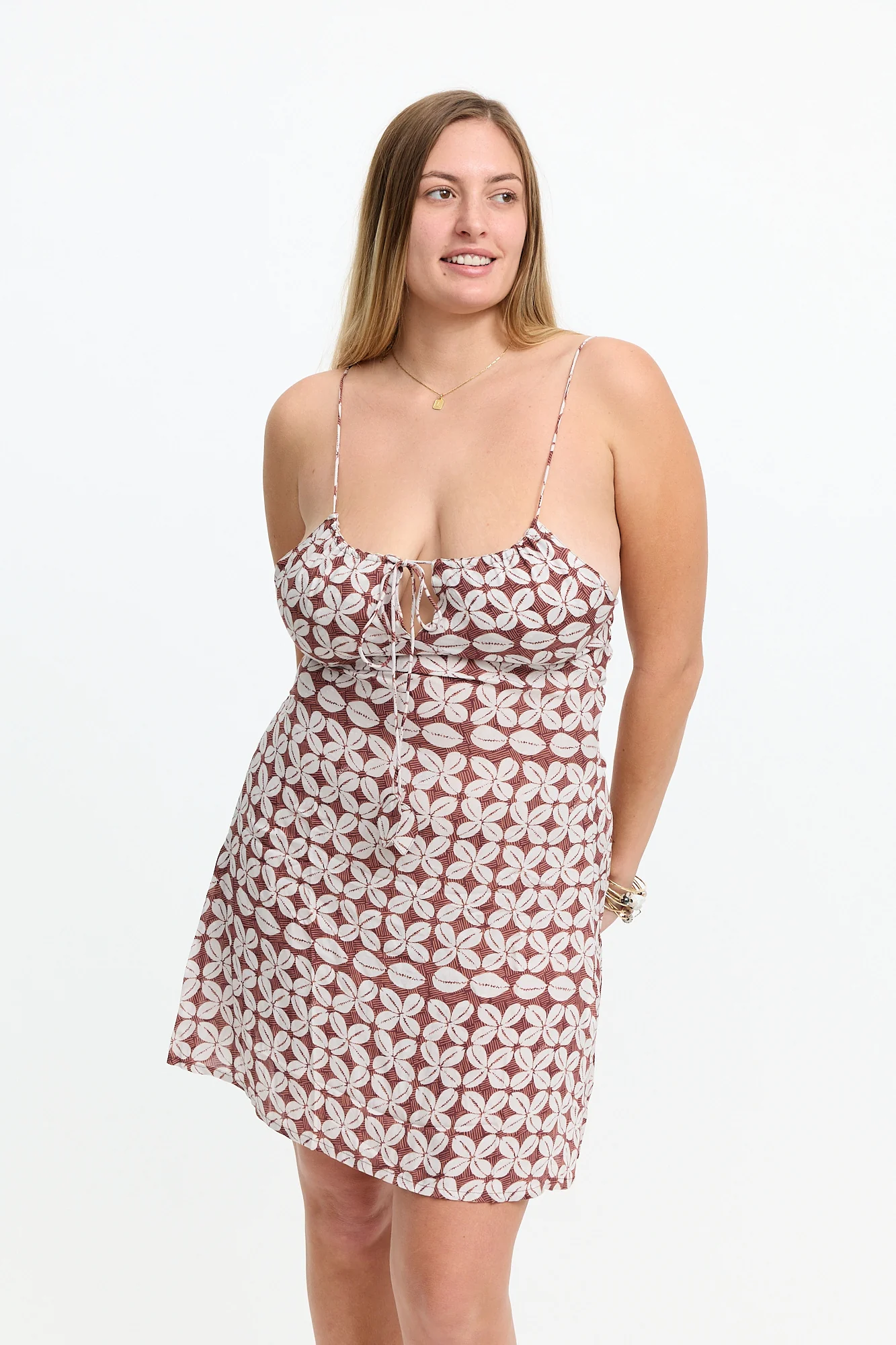 Jaden Mini Dress 2.0 - Cowrie Basket - Image 6