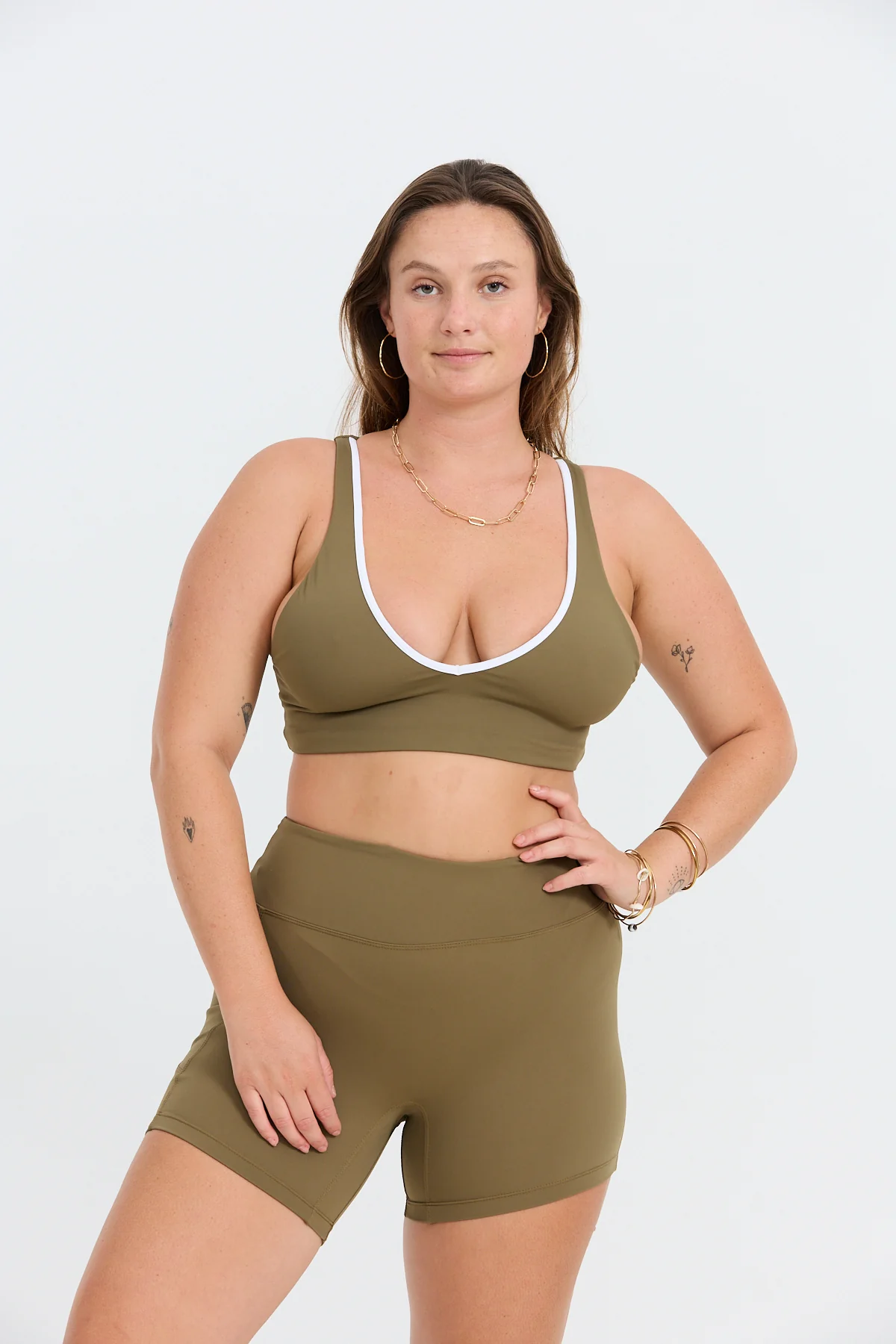 Sophia Sports Bra - Khaki - Image 6